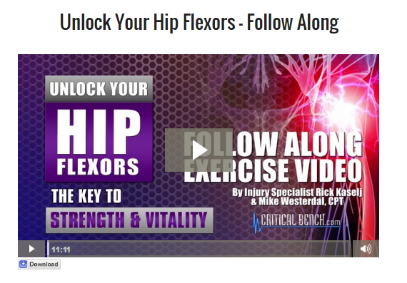 unlock hip flexors video
