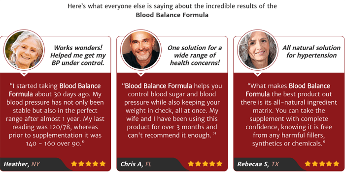 Blood Balance Formula Reviews